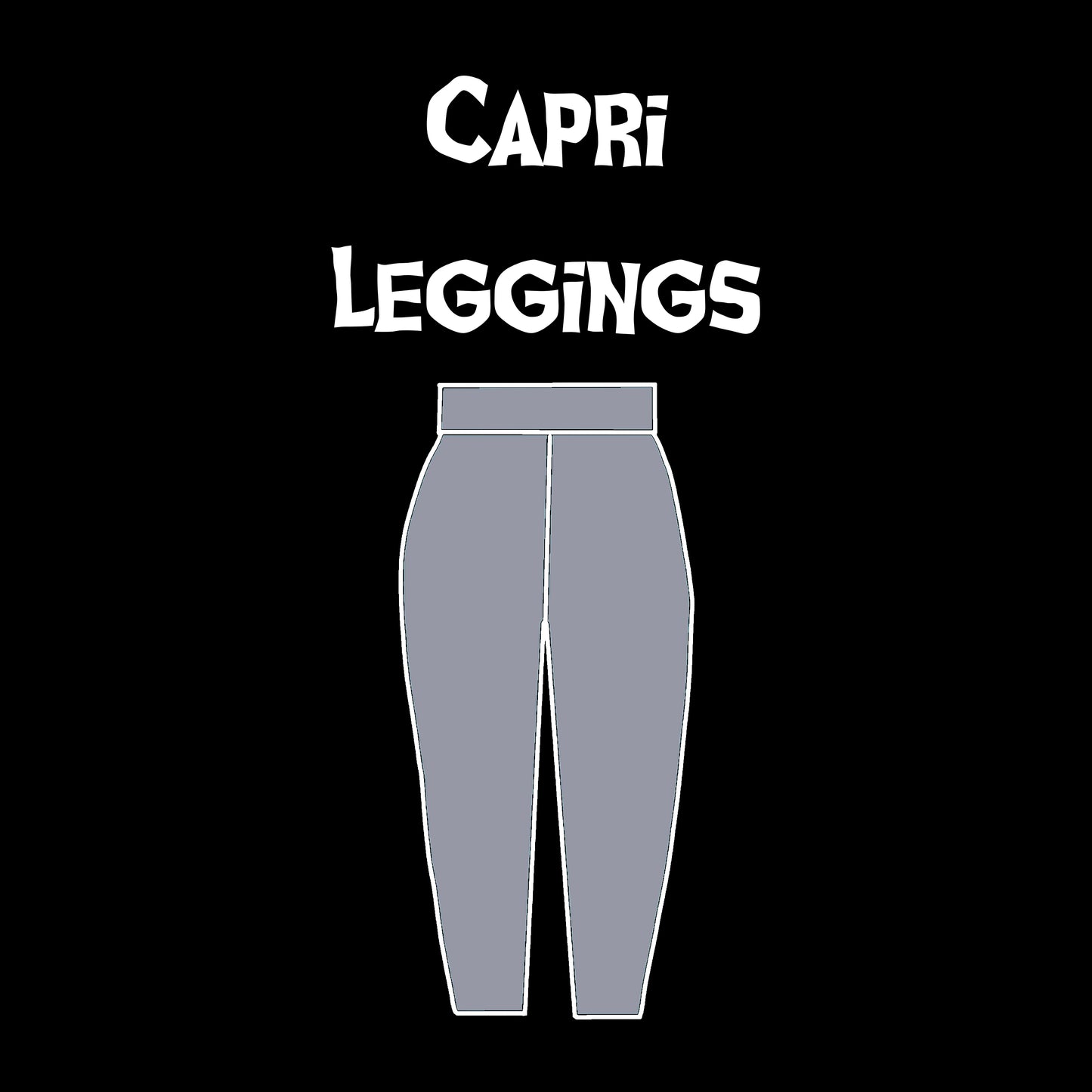 Adult Capri 3/4 Length Leggings